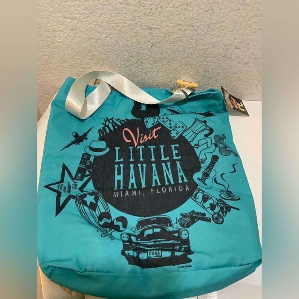 NWT Little Havana Miami Florida Bag Backpack Convertible Tote Bag